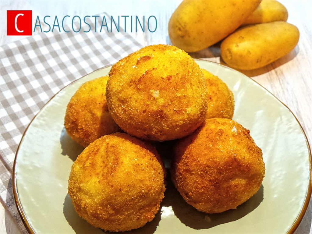 Crocchette di patate con scamorzine affumicate