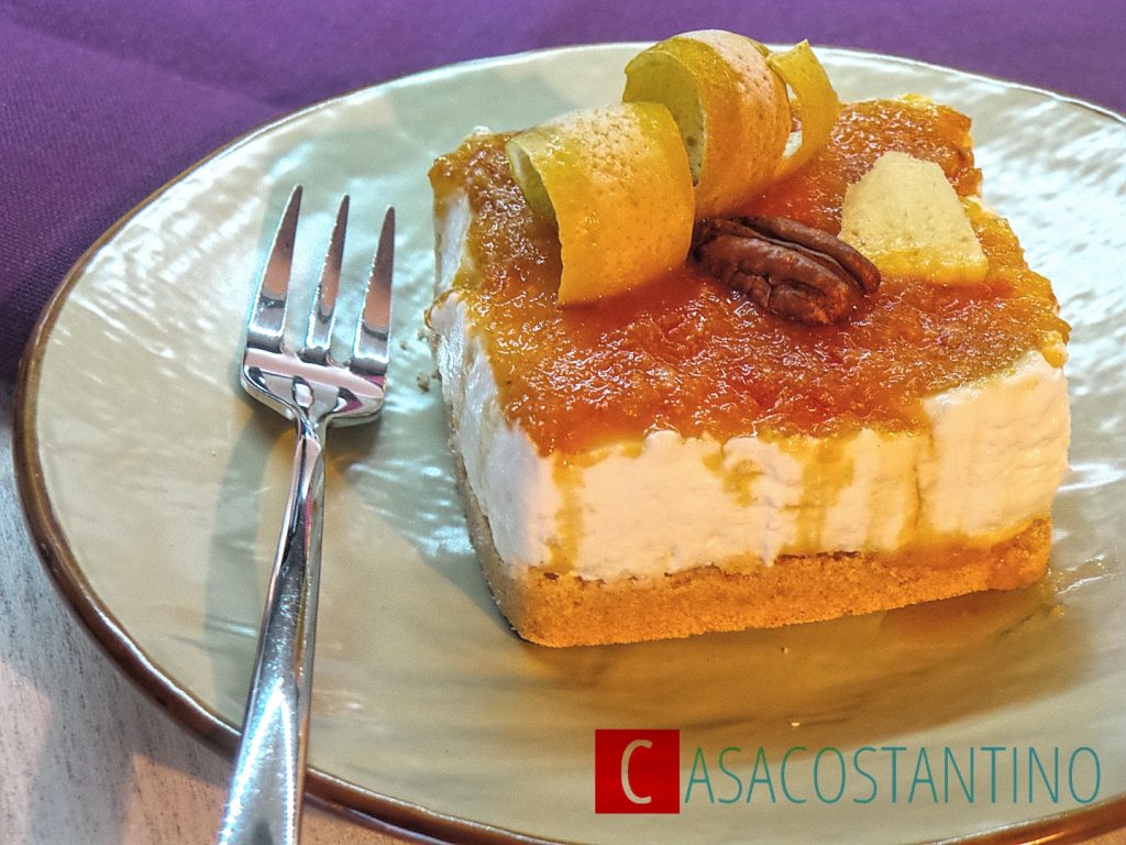 Cheesecake light agli agrumi e zenzero