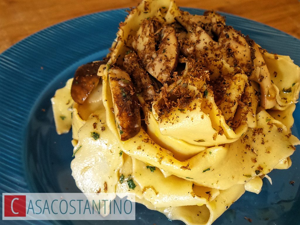 Pappardelle ricce fresche ai funghi porcini e tartufo